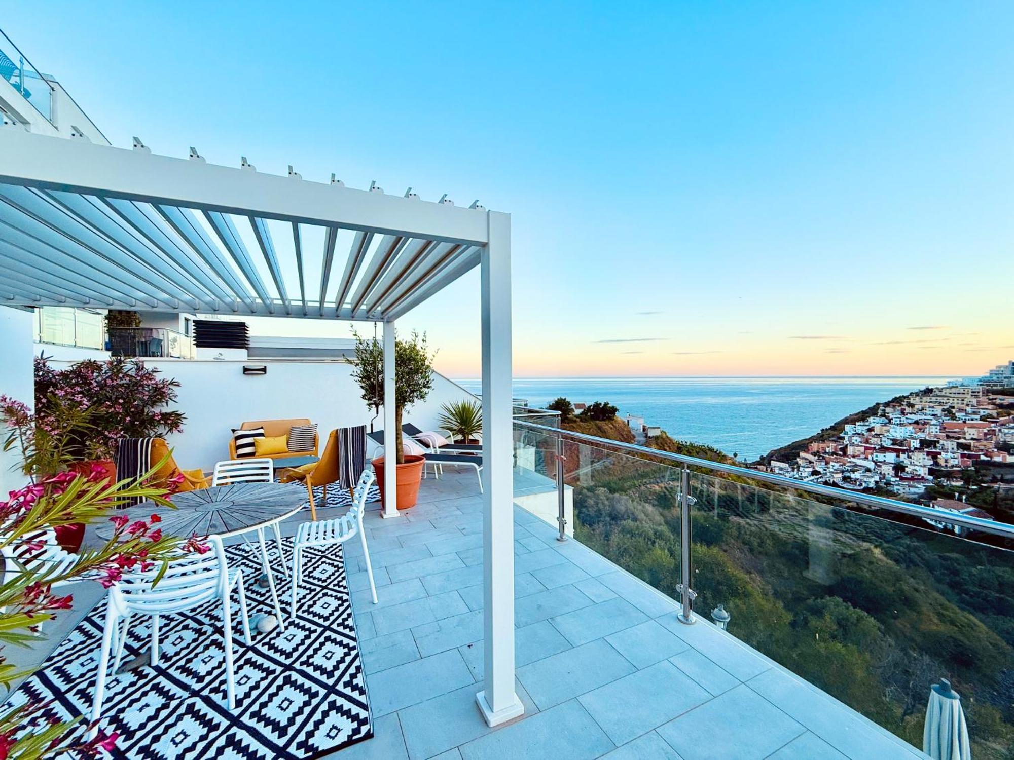 Penthouse Balcon Del Mar 121 Casasol Lägenhet Nerja Exteriör bild