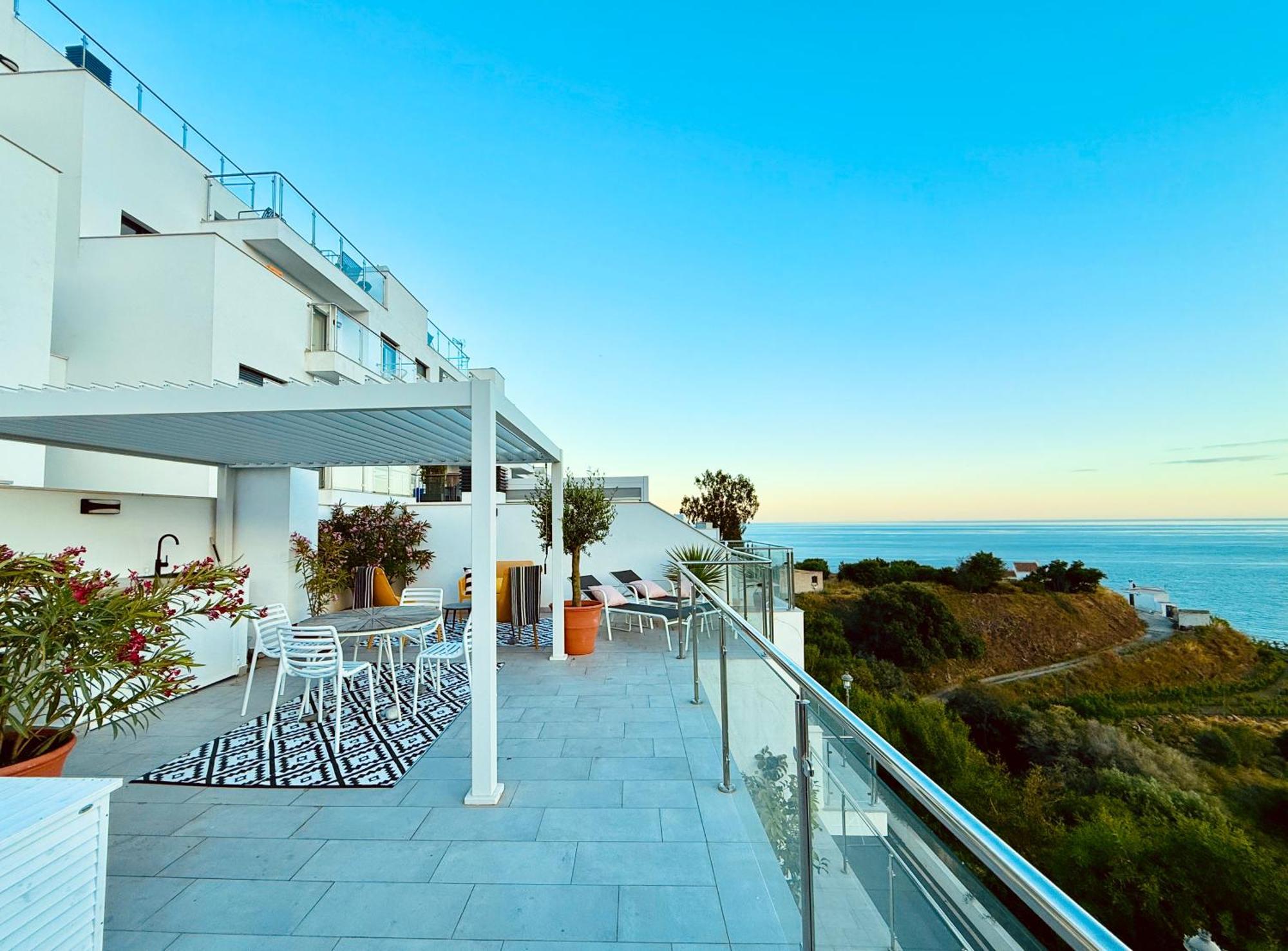 Penthouse Balcon Del Mar 121 Casasol Lägenhet Nerja Exteriör bild