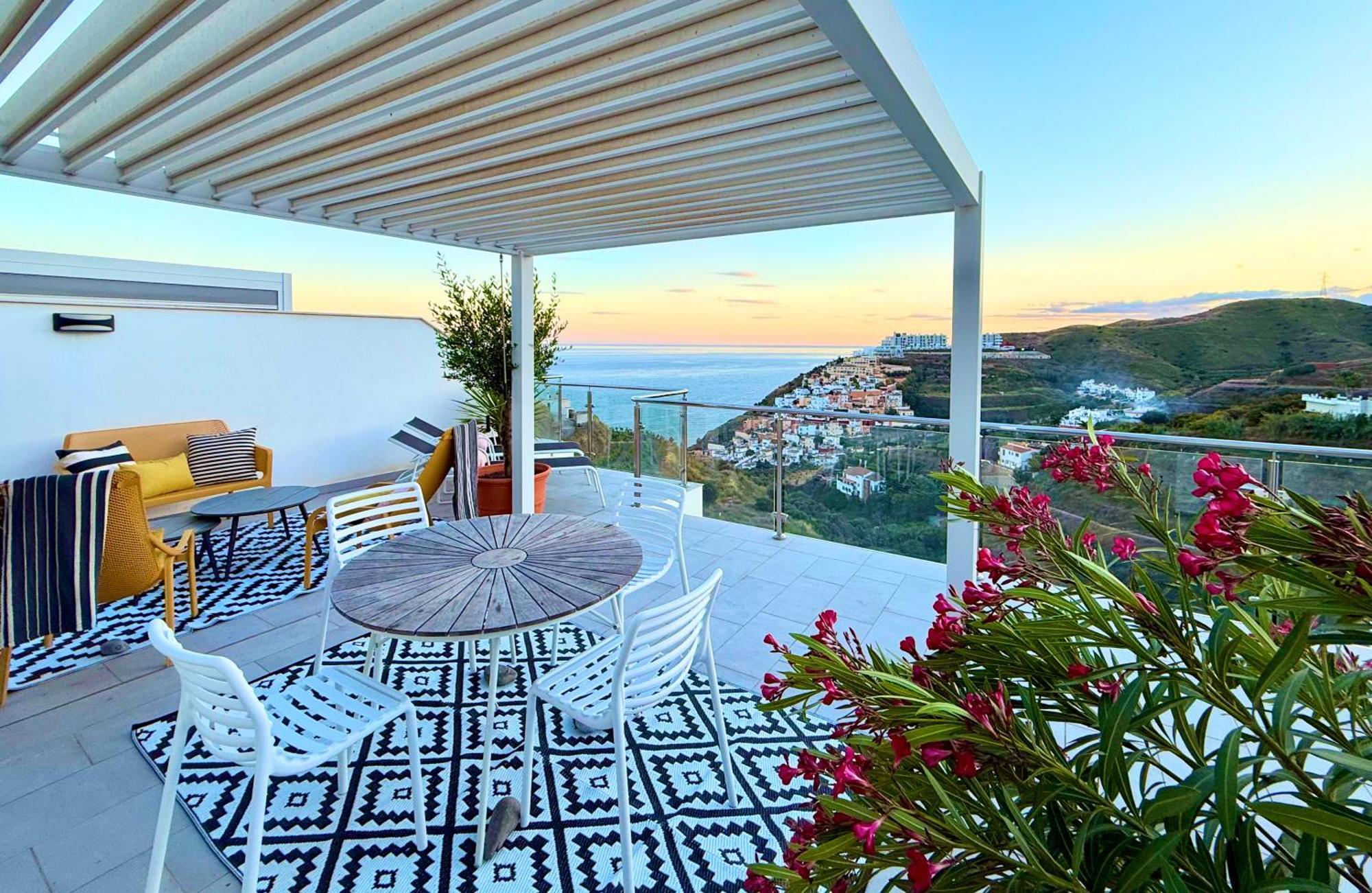 Penthouse Balcon Del Mar 121 Casasol Lägenhet Nerja Exteriör bild
