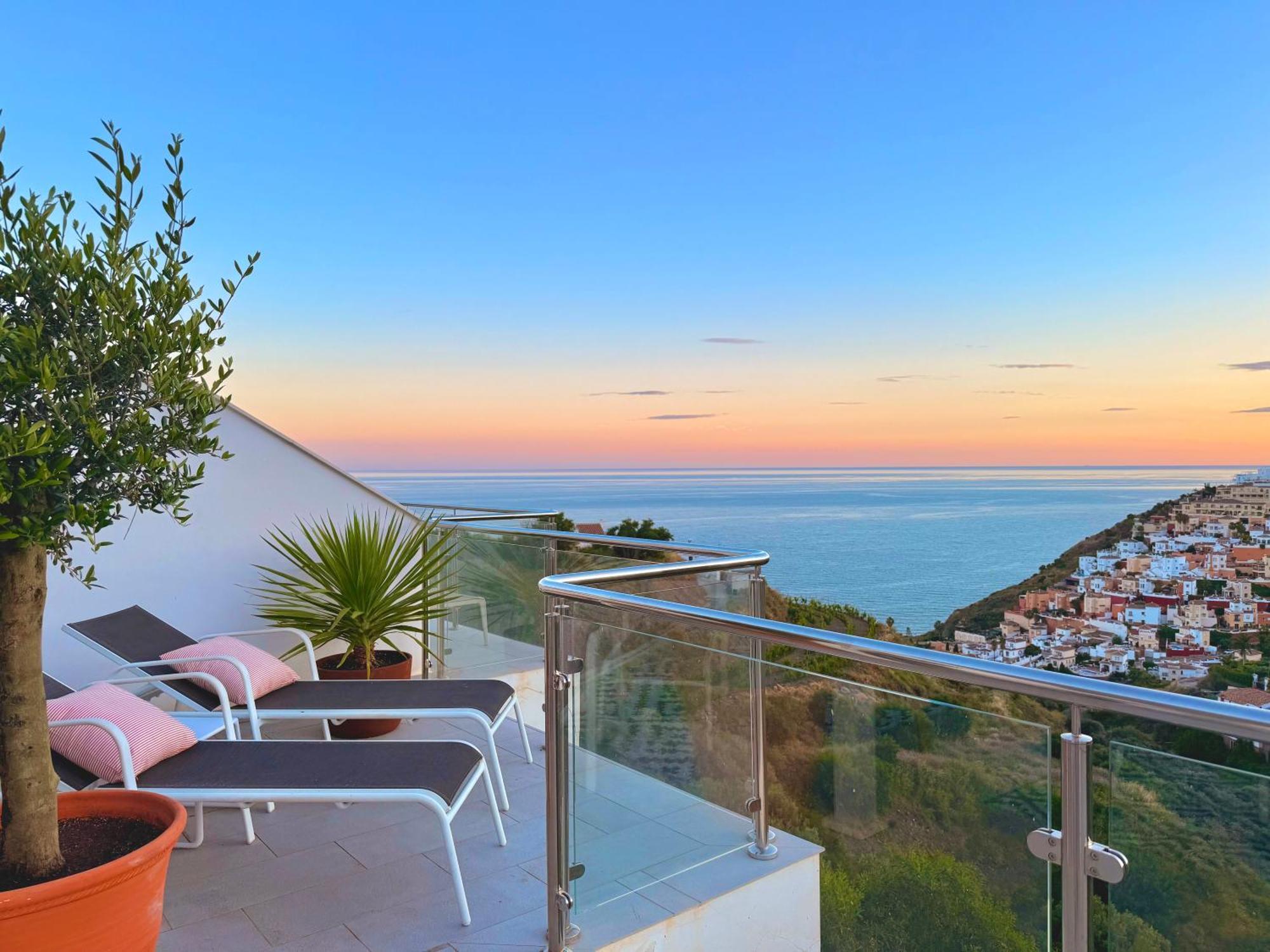 Penthouse Balcon Del Mar 121 Casasol Lägenhet Nerja Exteriör bild